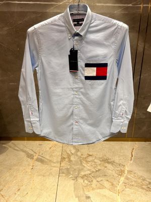 TOMMY HILFIGE_R SKY BLUE PREMIUM EMBROIDER SHIRT