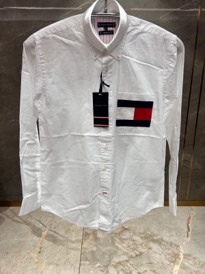 TOMMY HILFIGE_R WHITE PREMIUM EMBROIDER SHIRT