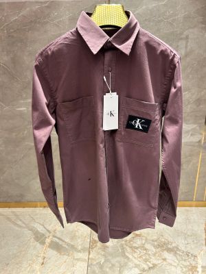 CALVIN KLEI_N MAROON PREMIUM DOUBLE POCKET SHIRT