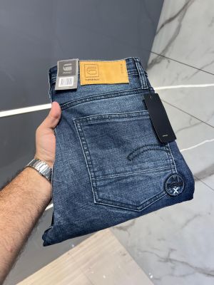 Gstar Blue Shade Premium Imported Stretchable Lycra Fabric Straight Fit Denim with Embroidered Logo 2827