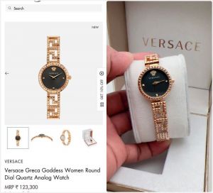 Versace Greca Goddess Rose Gold Black Dial 
