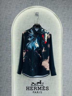 HERMES_BLACK_HORSE_PRINT_PRIMIUM_SHIRT_(1711)