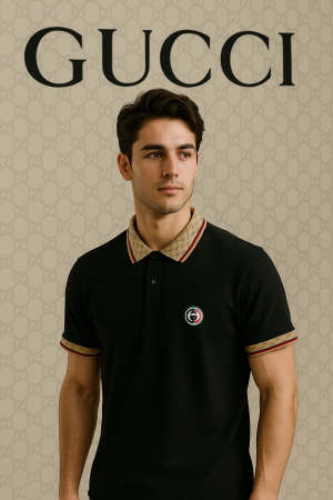 GUCC I POLO T-SHIRTS 1177 BLACK 