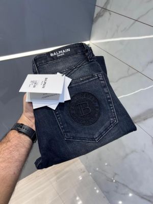 Balmai n Paris Green Shade Premium Imported Stretchable Lycra Fabric Straight Fit Denim 2842