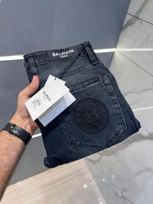 Balmai n Paris Blue Shade Premium Imported Stretchable Lycra Fabric Straight Fit Denim 2841
