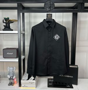 SALE DOLCE & GABBAN_A DESIGNER BLACK EMROIDER SHIRT