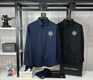 SALE DOLCE & GABBAN_A DESIGNER BLUE EMROIDER SHIRT