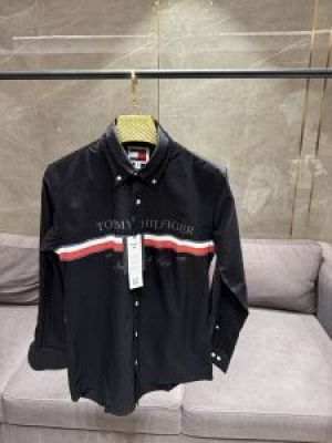 SALE TOMMY HILFIGE_R BLACK FRONT NEWYORK OXFORD SHIRT