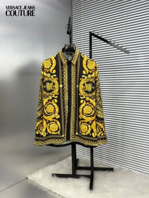 Versace Bandana Couture Box Pack Full Sleeves Shirt Black Gold
