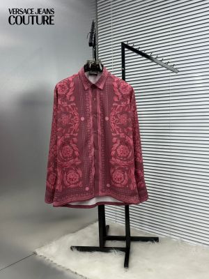 Versace Bandana Couture Box Pack Full Sleeves Shirt Maroon