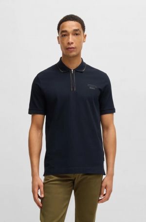 Hugo  Boss x Porsche Navy Blue Classic Polo T-Shirt