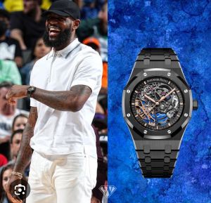 AUDEMARS PIGUE.T SKELETON WATCH Double balance wheel full black