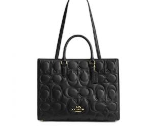 COAC.H BLACK MAGGIE PREMIUM TOTE BAG WITH OG DUST BAG