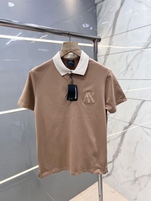 Arman i Exchange Beige Premium Polo T shirt cotton Pique fabric with Patch Logo Design 2713