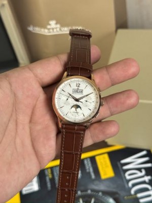 Jaeger Le Coultre Annual Calender Brown Rose Gold
