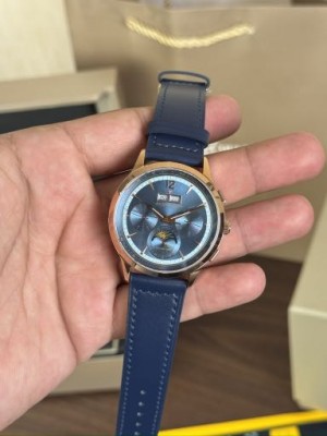 Jaeger Le Coultre Annual Calender Blue Rose Gold