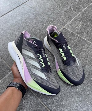 Adidaas Adizero Boston 12 Aurora Black Zero Metallic Green Spark