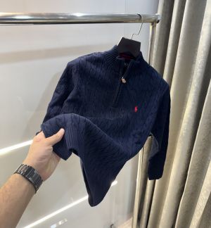 Ralph  Lauren Navy Blue Knitted Premium Pull Over