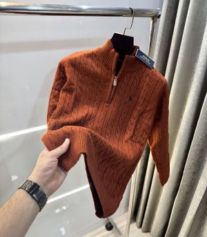 Ralph  Lauren Rust Knitted Premium Pull Over