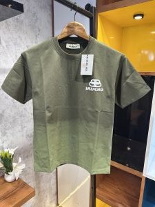 BALENCIAG A DUAL TONE DROP SHOULDER ROUND NECK TSHIRT 1180