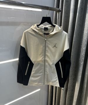 Air Jordan Cream Imported Premium WindBreaker Jacket