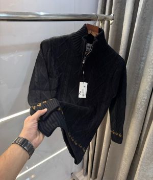 Zar a Black Knitted Premium Pull Over 
