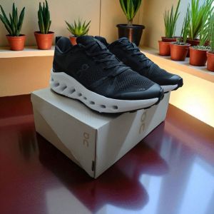 On Cloud Leap Black White Running Shoes