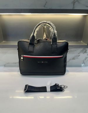 Tommy  Hilfiger 2 Black Luxury Classic Laptop Bag