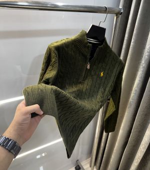 Ralph  Lauren Olive Knitted Premium Pull Over