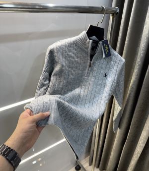 Ralph  Lauren Light Grey Knitted Premium Pull Over