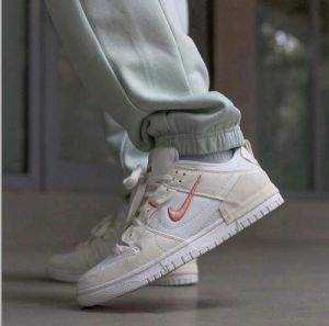 NK SB DUNK LOW DISRUPT 2 PALE IVORY SWOOSH  [CREAM  WHITE  PINK] 2508025