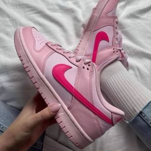 Nik_e Dunk Low Triple Pink Women Shoes