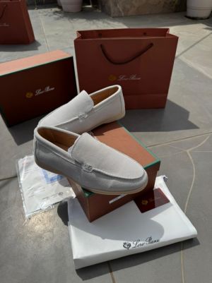 Loro Piano Loafers 18068 White Loro Piano Loafers 18068 White