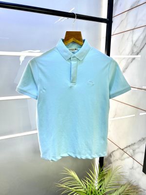 Lacost e Blue Polo Premium Collar Neck T-shirt F2676-BU