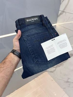 Balmai n Paris Green Shade Premium Imported Stretchable Lycra Fabric Straight Fit Denim with Embroidered Logo 2922