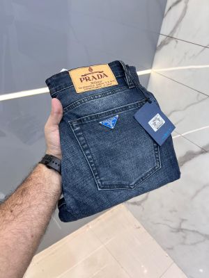 Prad a Blue Shade Premium Imported Stretchable Lycra Fabric Boot Cut Denim with Metal Logo 2918