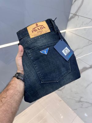 Prad a Green Shade Premium Imported Stretchable Lycra Fabric Boot Cut Denim with Metal Logo 2919