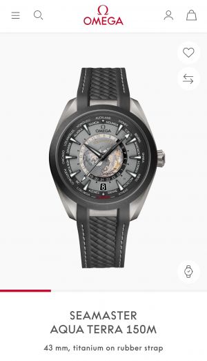 Omeg_a Seamaster Aqua Terra World Map Automatic 