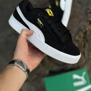 Pum a Ferrari Suede Xl Black White Sneakers