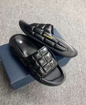 Balmai n Full Black Checks Slides