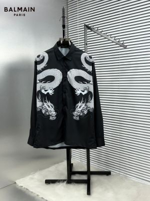 BALMAI_N BLACK PRINTED PREMIUM IMPORTED SHIRT WITH BOX 