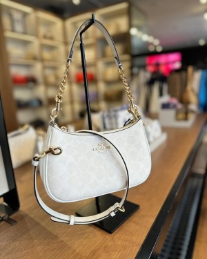 Coach_teri shoulder bag in signature canvas bag with box