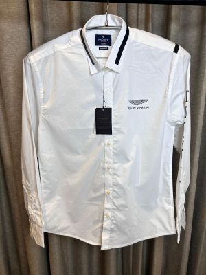 HACKET_T WHITE ASTON MARTIN PREMIUM COTTON SHIRT