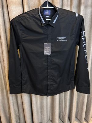 HACKET_T BLACK ASTON MARTIN PREMIUM COTTON SHIRT