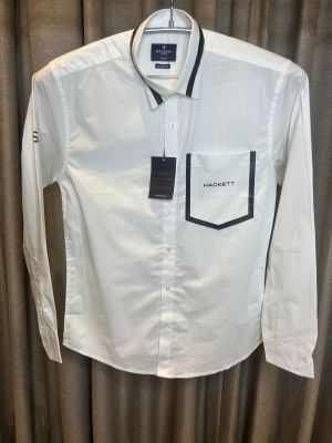 HACKET_T WHITE ASTON MARTIN H5 PREMIUM COTTON SHIRT