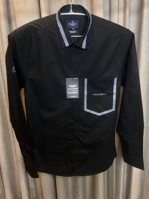 HACKET_T BLACK ASTON MARTIN H5 PREMIUM COTTON SHIRT