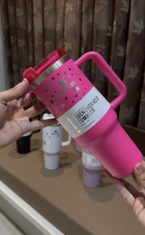Stanley x Olivia Rodrigo Quencher H2 O FlowState Tumbler 40 OZ Hot Pink