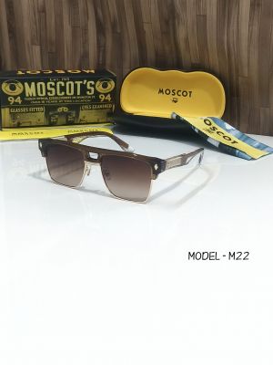 MOSCOT M22 DESIGNER STORE MODEL BROWN WITH GOLD TOUCH 145