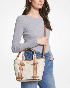 MICHAEL KOR S MAEVE SMALL LOGO TOTE BAG 
