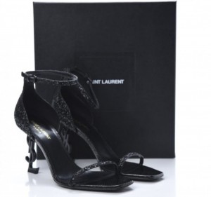 YSL HEEL DIAMOND BLACK